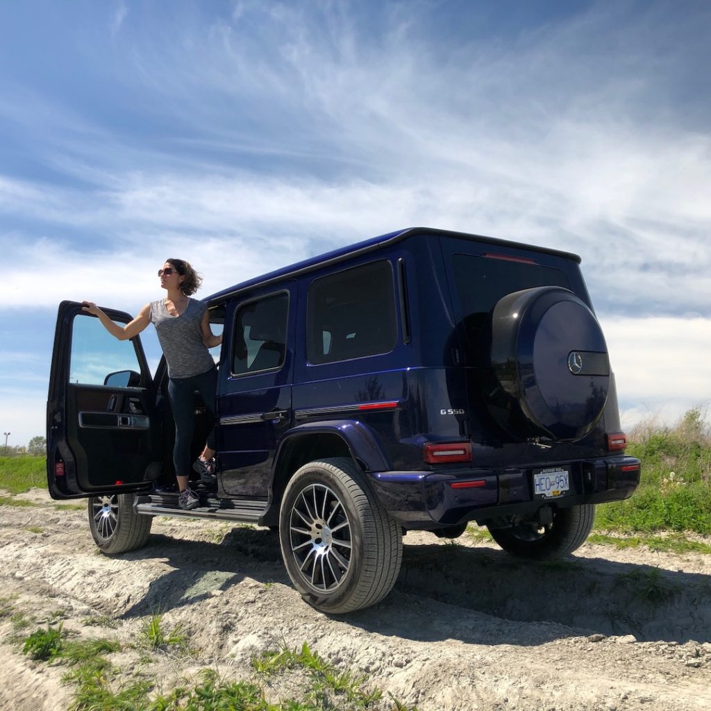 I literally have to climb into this 2019 Mercedes G550